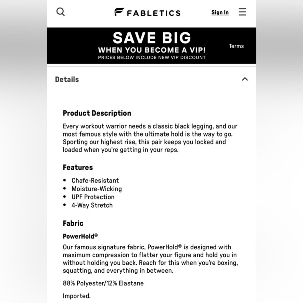 Fabletics Define Powerhold High Wasted Leggings N… - image 5